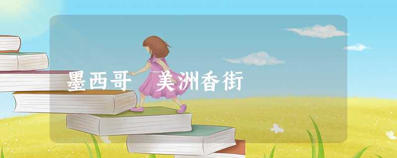 墨西哥 美洲香街