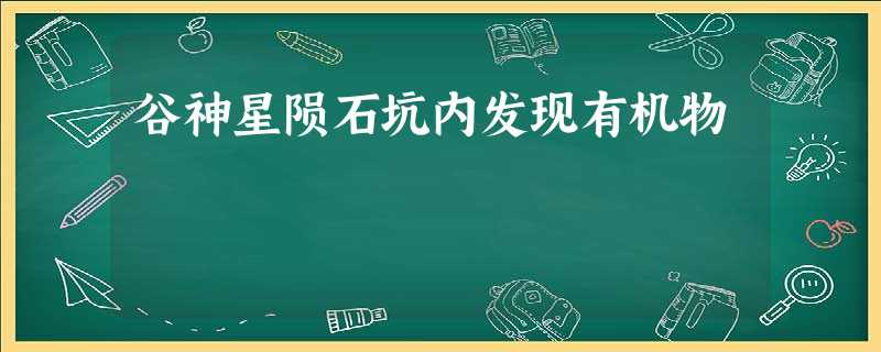 谷神星陨石坑内发现有机物