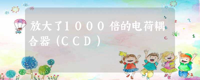 放大了1000倍的电荷耦合器（CCD）