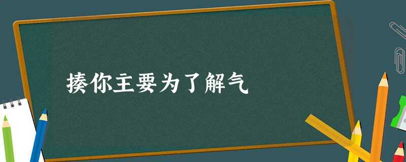 揍你主要为了解气