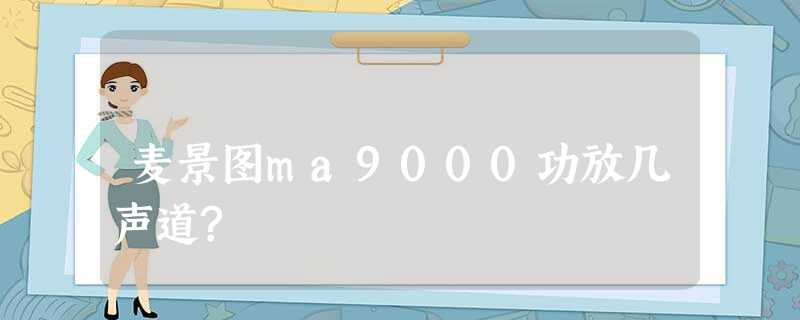 麦景图ma9000功放几声道?