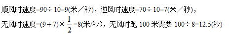 短跑少年跑步问题│五年级奥数题及答案